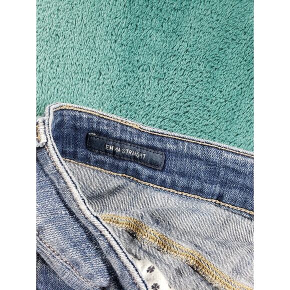 Lucky Brand Jeans Size 18 W Womens Blue Stretch Plus Mid Rise Emma Straight - Picture 4 of 14